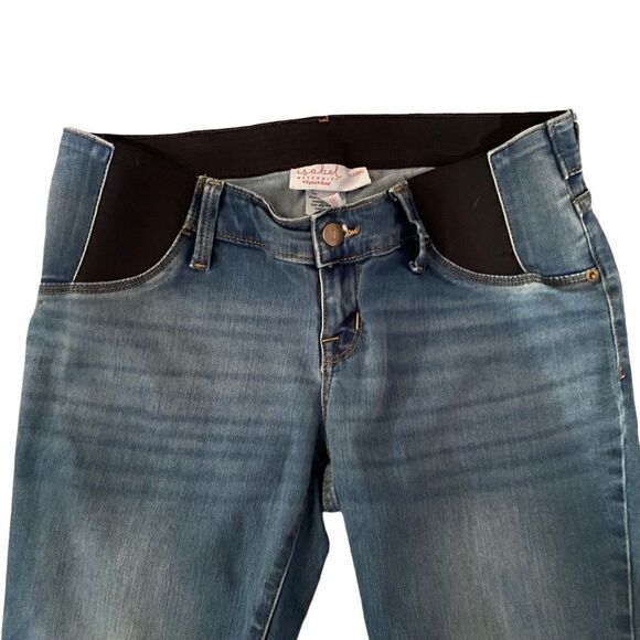 ISABEL Maternity Under Belly Jeggings Blue Denim Size 4 - Picture 4 of 8